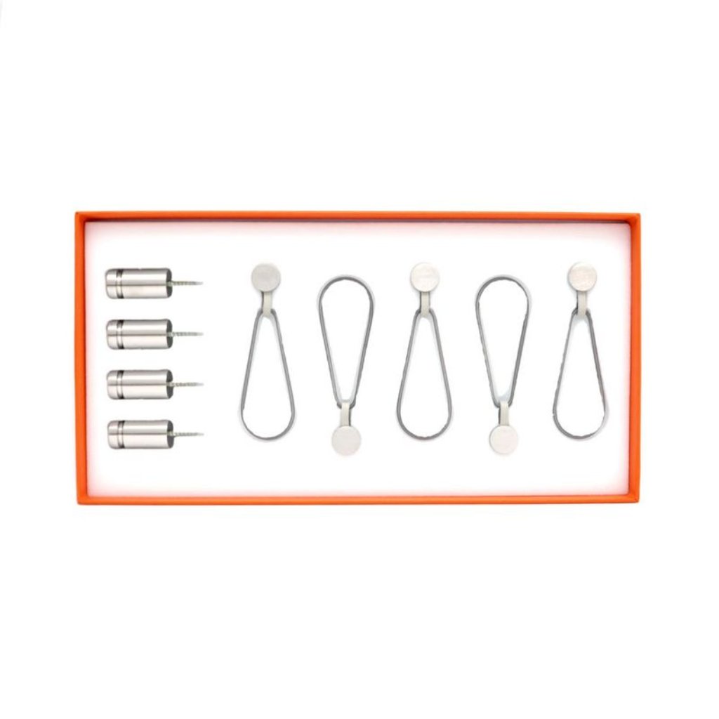 Hermes Hanging Set Wall Hanging Silver Color Interior Accessories